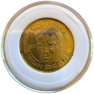 Eric Kramer #12 Chicago Bears 1996 Pinnacle QB Club NFL Vintage Coin